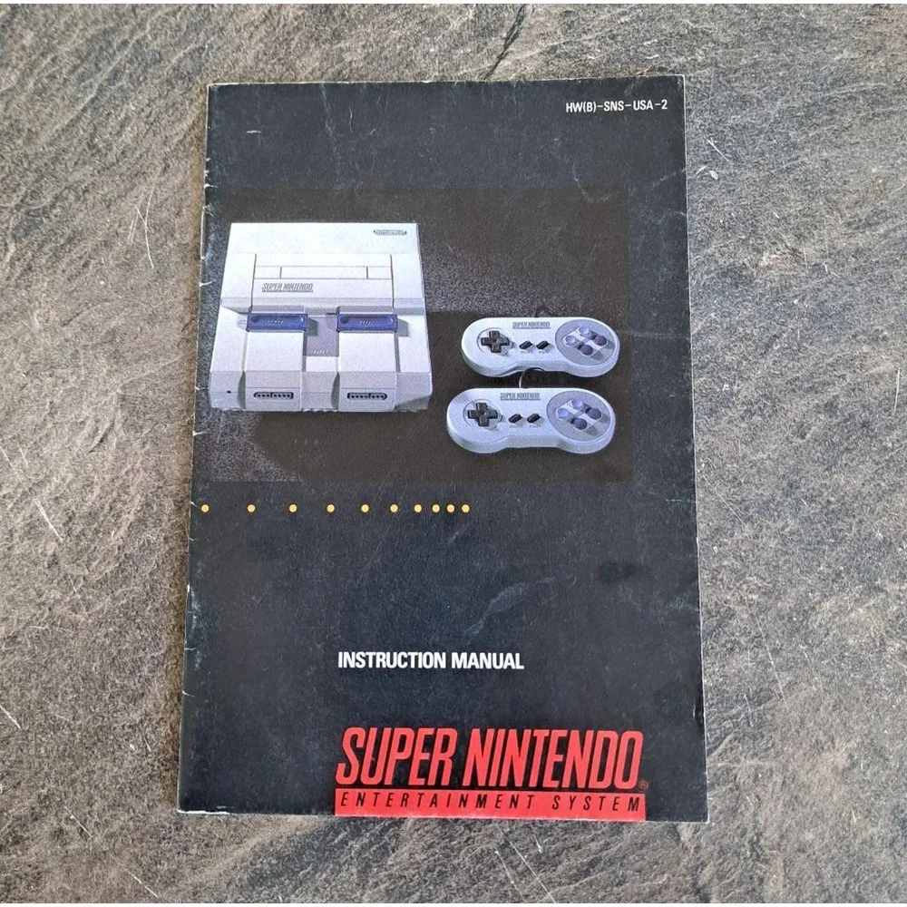 Vintage Super Nintendo NES Instruction Manual Booklets Super Mario Pilotwings x
